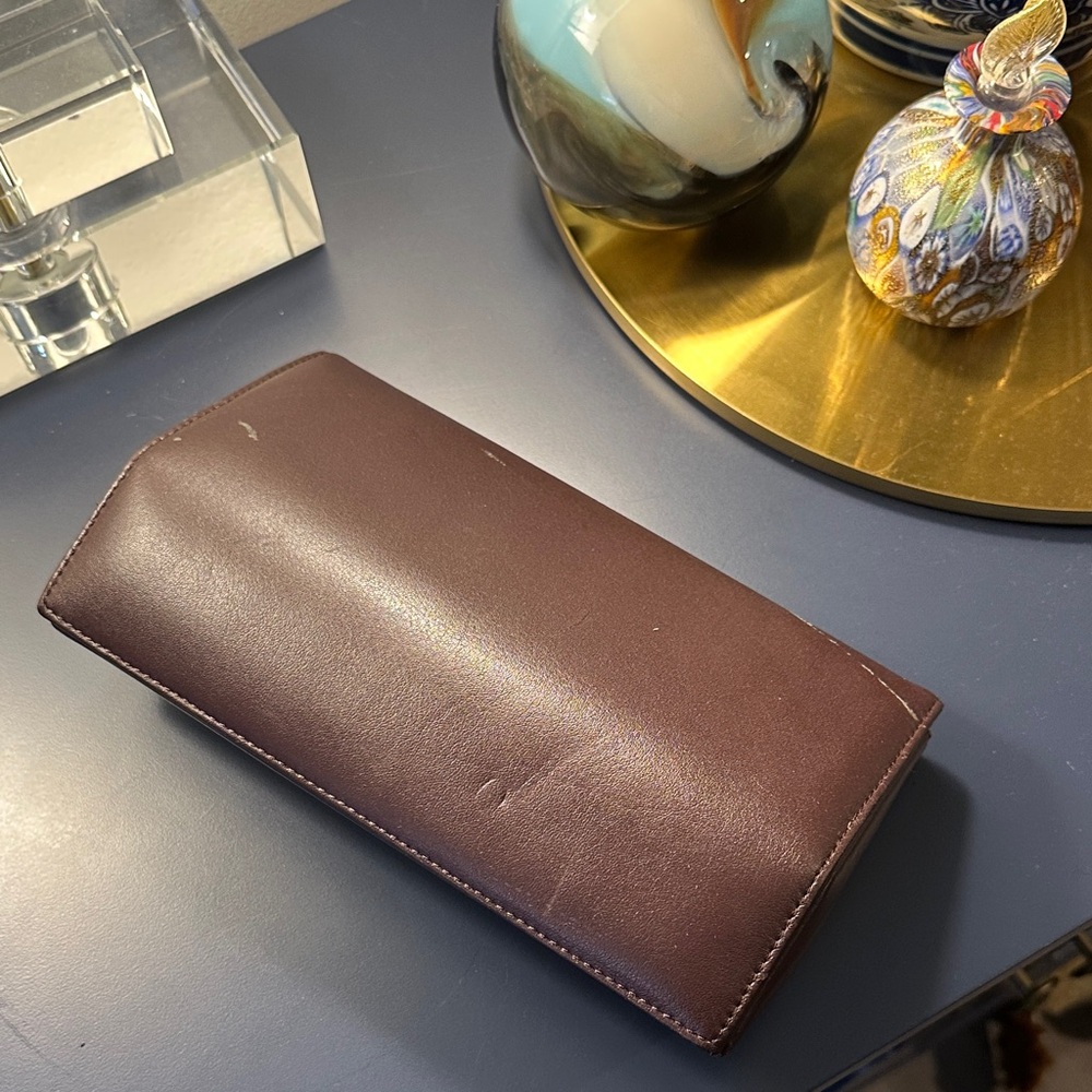 Burgundy Leather-like Wallet Purse